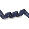 Schrägband Baumwolle "Mini Punkte" (dunkelblau-weiss) von Westfalenstoffe