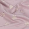 Tissu microfibres "Serviette de bain - Birds" (rose pastel-offwhite)