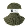 Fil macramé en coton recyclé "Premium Ø 5 mm - avocado" (olive) de Bobbiny