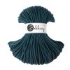 Recycling Makramee-Garn Baumwolle "Premium Ø 5 mm - peacock blue" (petrolblau) von Bobbiny