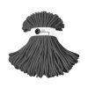 Fil macramé en coton recyclé "Jumbo Ø 9 mm - charcoal" (anthracite) de Bobbiny