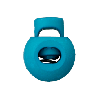 Arrêt pour cordon 20 mm "1-trou rond" (turquoise)