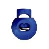 Kordelstopper 20 mm „1-Loch rund“ (königsblau)