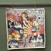 Jacquard Gobelin Panel "Manga" 48 x 48 cm (ecru-bunt)