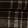 Strickstoff Baumwolle "George/Karo" (graubraun-schwarz) von SWAFING