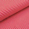 Jersey de coton "Mini rayures" (rouge-blanc)