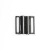 Boucle de ceinture à clipser - Métal "Fermoir clip" 30 mm (gris onyx)