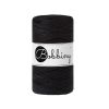 Recycling Makramee-Garn Baumwolle "Rope Ø 3 mm - black" (schwarz) von Bobbiny