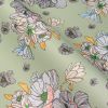 Kunstleder "Mohnblume" - Bogen à 68 x 100 cm (pastellgrün-hellaqua/rosa)