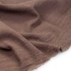 Tissu en lin - stone washed "Piedra" (brun)