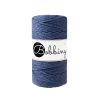 Fil macramé en coton recyclé "Rope Ø 3 mm - jeans" (bleu jean) de Bobbiny