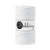 Recycling Makramee-Garn Baumwolle "Rope Ø 3 mm - white" (weiss) von Bobbiny