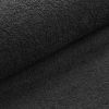 Tissu éponge en coton - uni "Douillet" (noir)