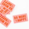 Écusson/patch thermocollant "Do more of what makes you happy" - lot de 5 (rose clair-orange) de Prülla