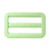 Boucle de réglage/boucle coulissante en métal - revêtement mat “Fashion” 25 mm (vert pastel)