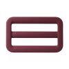 Boucle de réglage/boucle coulissante en métal - revêtement mat “Fashion” 25 mm (rouge vin)