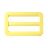 Boucle de réglage/boucle coulissante en métal - revêtement mat “Fashion” 25 mm (jaune)