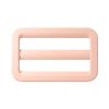 Boucle de réglage/boucle coulissante en métal - revêtement mat “Fashion” 25 mm (rose pastel)