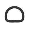 D-Ring Metall - matt beschichtet "Fashion" 25 mm (schwarz)