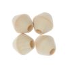 Perles en bois "Macramé" 30 x 30 mm - 4 pièces (nature) de RICO DESIGN