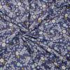 Popeline de coton "Emilie/fleurs en folie" (lavande-anis/bleu clair) de hilco