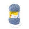 Sockenwolle "Regia Basic 4-fädig" (graublau meliert) von Schachenmayr
