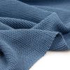 Maille de coton "Point mousse - Ella" (bleu jean) de SWAFING