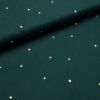 Double gaze coton "Stardust - forest" (pétrole-doré) de ATELIER BRUNETTE