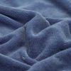 Tissu éponge bambou/coton - uni "Wellness" (bleu jean)