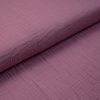 Double gaze de coton "Mousseline" (violet rouge)