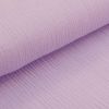 Double gaze de coton bio "Mousseline" (lilas clair)