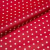 Toile cirée - coton enduit "Téflon points" (rouge-blanc)
