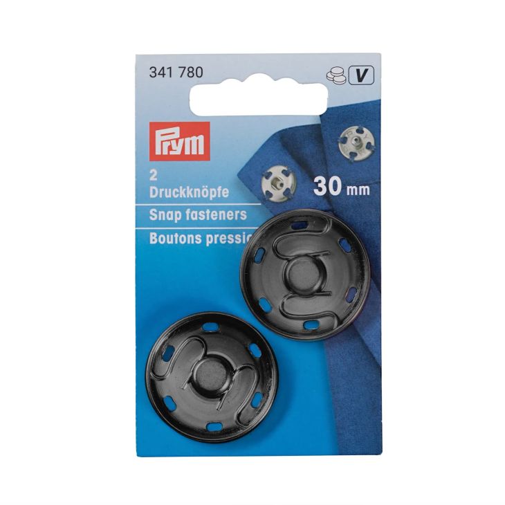 2 boutons pressions design en métal noir à coudre 21 mm / bouton pression,  boutons à coudre