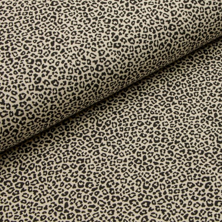 Jersey Baumwolle Leopard (sand-schwarz)