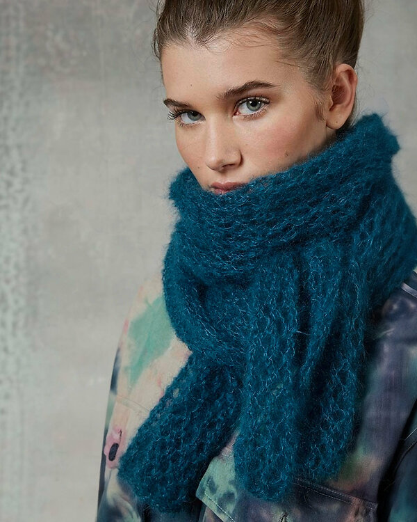 Ebook - Modèle tricot "Écharpe MOHAIR Luxe 990-193" by LANG Yarns