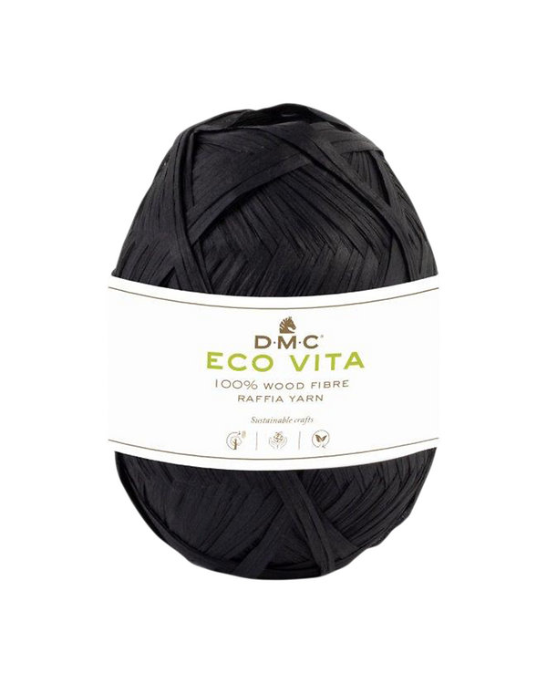 DMC - Fil Raphia "Eco Vita Raffia" (002/noir)