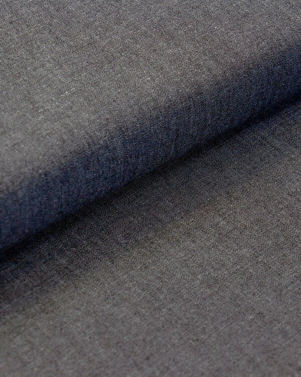 Tissu jean - chambray de coton "Denim light" (noir)
