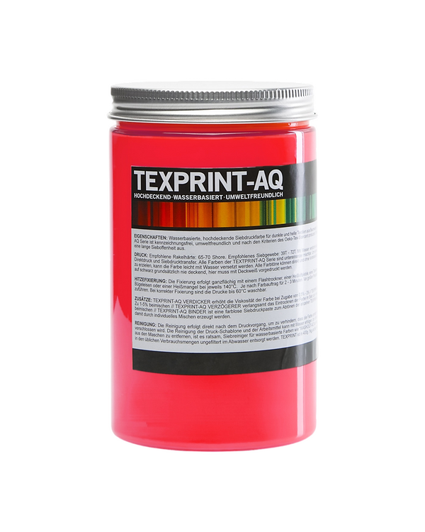 Encre de sérigraphie - fluo "TEXPRINT-AQ" 250 g (rouge fluo)