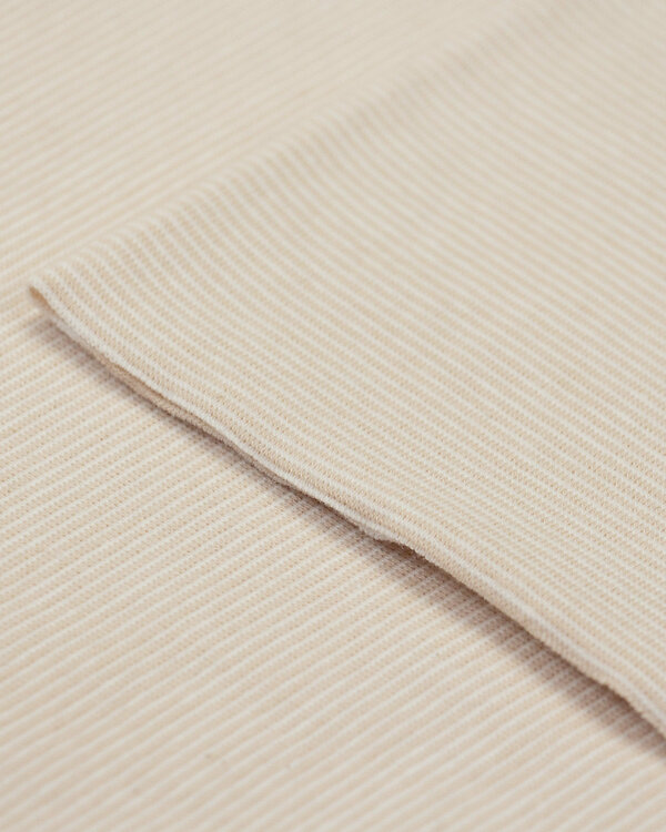 Bord-côte lisse "Rayures" - tubulaire (beige clair/blanc) de Fräulein von Julie