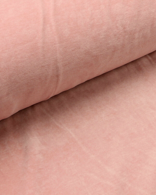Nicki coton bio "uni - zephir" (vieux rose) de C.PAULI