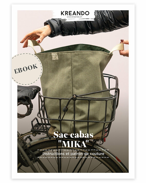 Instructions & patron PDF - Couture - Sac cabas "MIKA" de KREANDO (français)