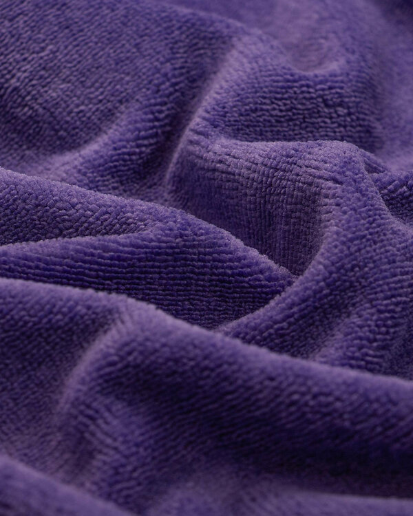 Tissu éponge bambou/coton - uni "Wellness" (violet foncé)
