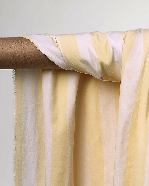 Coton "Stripes - Vanilla Ice" (vanille-offwhite) de ATELIER BRUNETTE