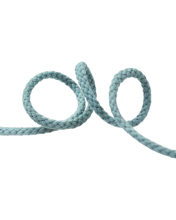Cordon en coton Ø 4 mm - unité de 1 m (bleu océan)