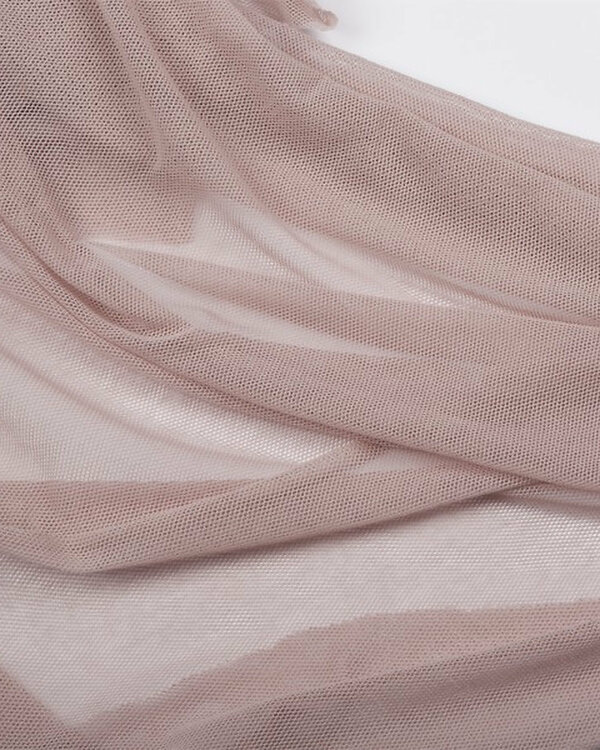 Tulle ''Soft - old rose'' Coton-bio (vieux rose) de C. PAULI