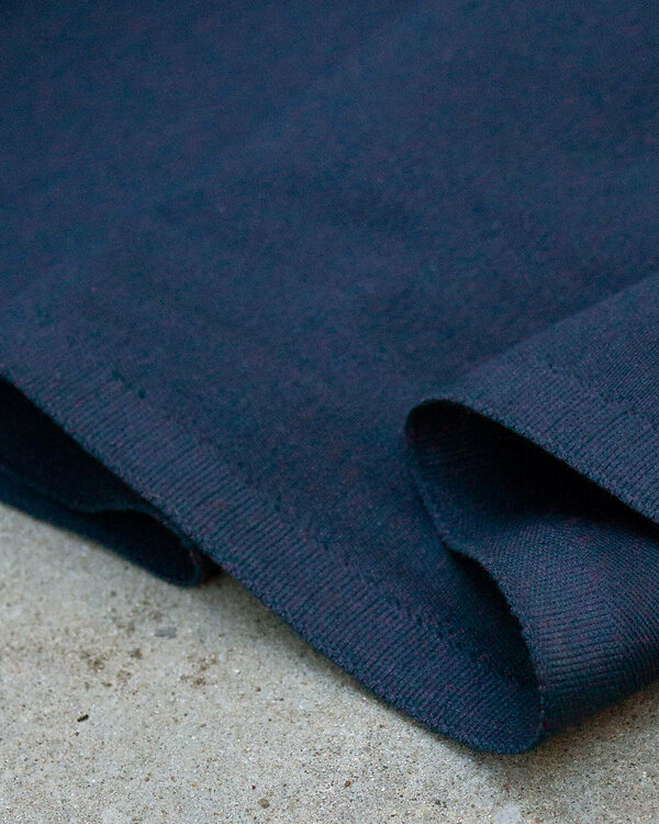 Coton sergé "Nantes" (bleu nuit)