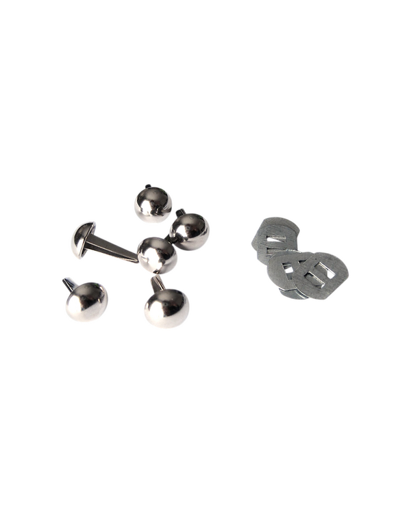 Pieds de sac ø 12 mm - lot de 6 (argenté)