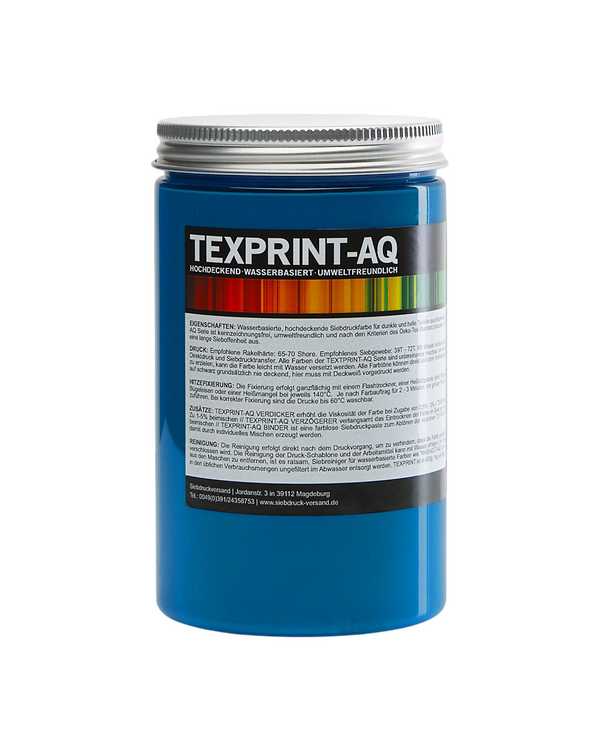 Encre de sérigraphie - opaque "TEXPRINT-AQ" 250 g (54/bleu océan)