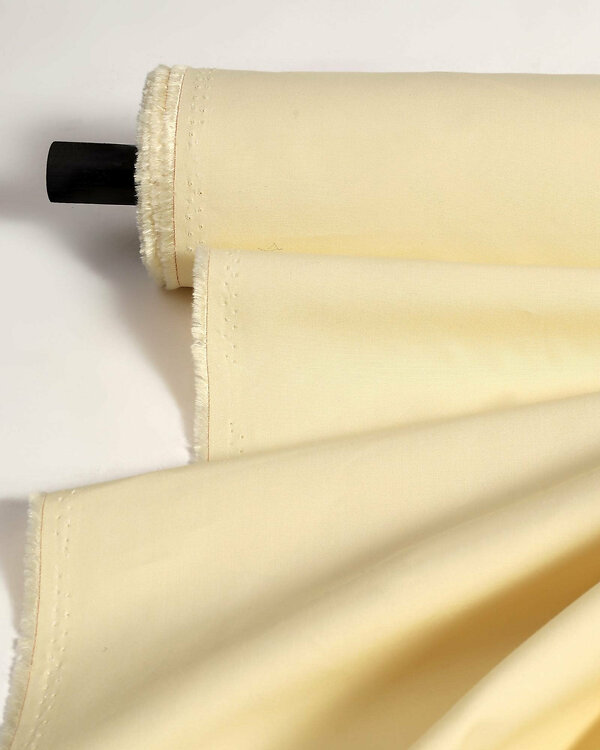 Coton/bambou "Uni - Vanilla Ice" (vanille) de ATELIER BRUNETTE