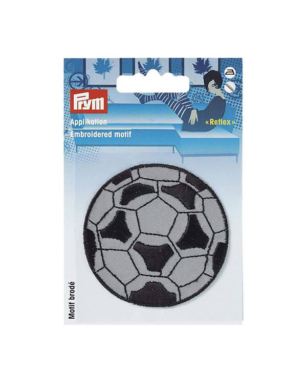 PRYM Patch thermocollant - réfléchissant "Football" (argenté) 925507